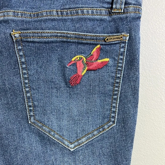 Matilda Jane denim size 8 skinny embroidered back pocket - Picture 3 of 8